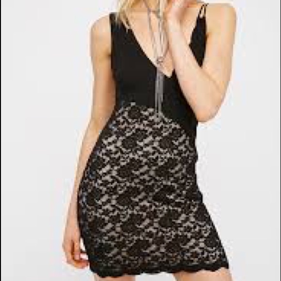 NEW Free People Lower East Side Lace Mini Dress - Picture 6 of 7